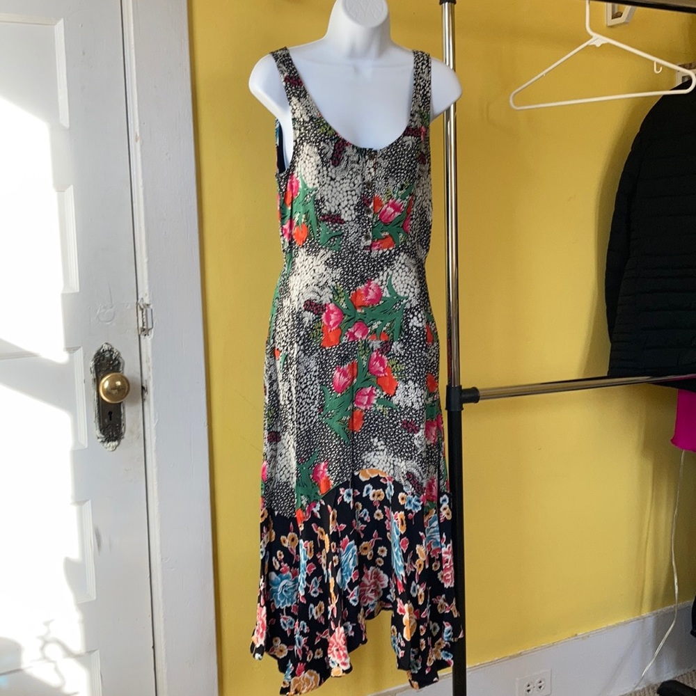 Anthropologie Maeve Sleeveless Floral Print Dress